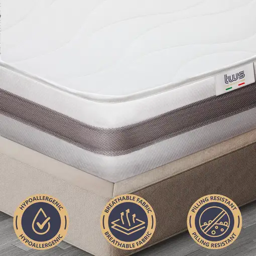 The White Stone Colchón ESSENTIAL 160 X 190 Waterfoam  25CM made in Italy