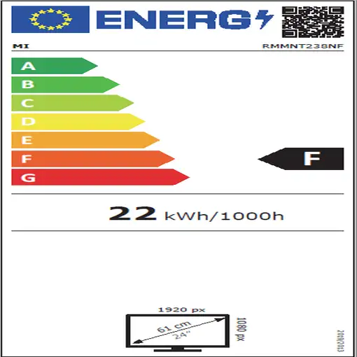 Xiaomi 1C LED display 60,5 cm (23.8'') 1920 x 1080 Pixeles Full HD Negro