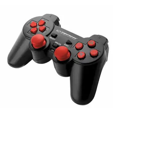 Esperanza EGG106R mando y volante Negro, Rojo USB 2.0 Gamepad Analógico/Digital PC
