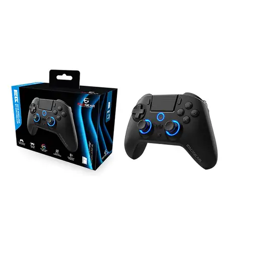 EgoGear SC15-P4-BT-BK mando y volante Negro Bluetooth Gamepad Digital PC, PlayStat