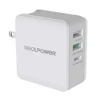 RealPower DeskCharge-65 Travel Universal Gris Corriente alterna Interior