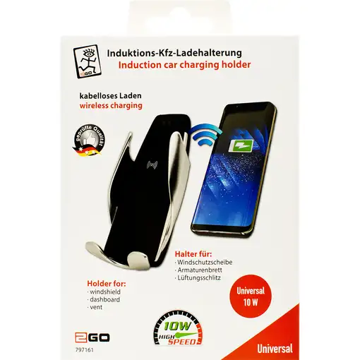 2GO 797161 cargador de dispositivo móvil Smartphone Negro, Plata Cargador inalámbr