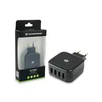 Conceptronic ALTHEA04B cargador de dispositivo móvil Universal Negro Corriente alt