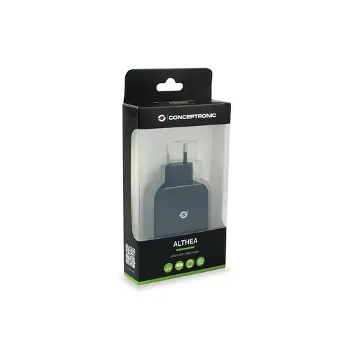 Conceptronic ALTHEA04B cargador de dispositivo móvil Universal Negro Corriente alt