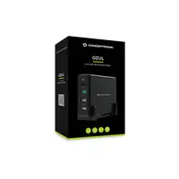 Conceptronic OZUL01B cargador de dispositivo móvil Universal Negro Corriente alter