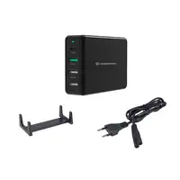 Conceptronic OZUL01B cargador de dispositivo móvil Universal Negro Corriente alter