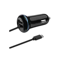 2GO 797170 cargador de dispositivo móvil Universal Negro Encendedor de cigarrillos