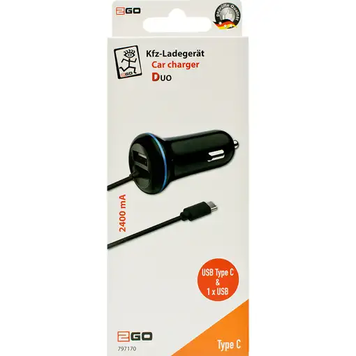 2GO 797170 cargador de dispositivo móvil Universal Negro Encendedor de cigarrillos
