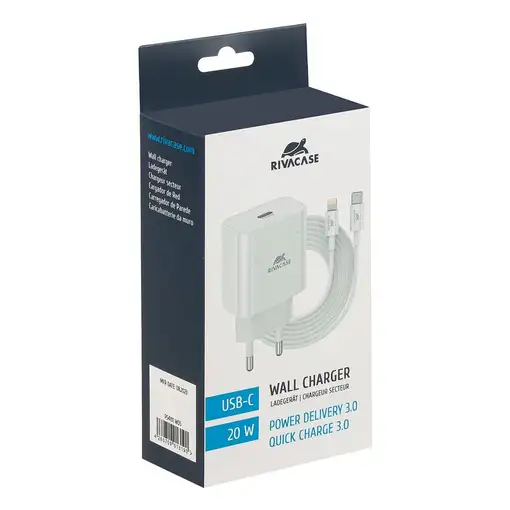 Rivacase PS4101 Universal Blanco Corriente alterna Carga rápida Auto