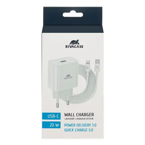 Rivacase PS4101 Universal Blanco Corriente alterna Carga rápida Auto