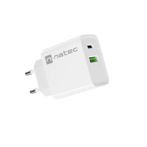 NATEC RIBERA Universal Blanco Corriente alterna Carga rápida Interior