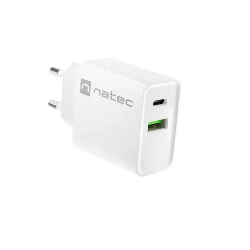 NATEC RIBERA Universal Blanco Corriente alterna Carga rápida Interior