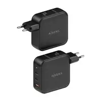 AISENS Cargador GaN 140W, 2xUSB-C PD3.1 QC4.0, 1xUSB-A QC3.0, Negro