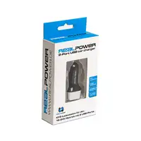 RealPower 176635 cargador de dispositivo móvil Universal Negro, Plata Corriente al