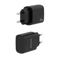 AISENS Cargador USB-C PD3.0 1 Puerto 1xUSB-C 20W, Negro