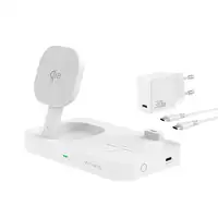 4smarts Qi2 Universal Blanco Corriente alterna Cargador inalámbrico Carga rápida I
