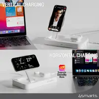 4smarts Qi2 Universal Blanco Corriente alterna Cargador inalámbrico Carga rápida I