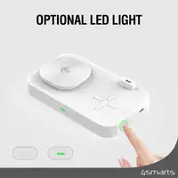 4smarts Qi2 Universal Blanco Corriente alterna Cargador inalámbrico Carga rápida I
