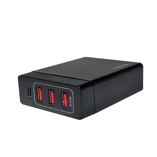 LogiLink PA0122 cargador de dispositivo móvil Universal Negro USB Interior