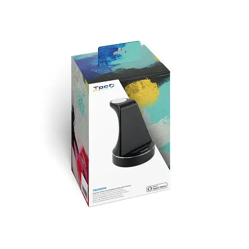 TooQ Base de Carga Inalámbrica para Apple Watch y iPhone/Smartphone, Negro