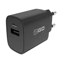 2GO 797273 cargador de dispositivo móvil Universal Negro Corriente alterna Carga r