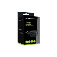 Conceptronic ALTHEA15B cargador de dispositivo móvil Universal Negro Corriente alt