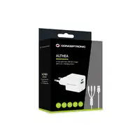 Conceptronic ALTHEA16W cargador de dispositivo móvil Universal Blanco Corriente al