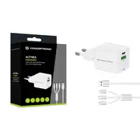 Conceptronic ALTHEA16W cargador de dispositivo móvil Universal Blanco Corriente al