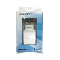 Eightt EQC2V2 cargador de dispositivo móvil Universal Gris, Blanco Corriente alter