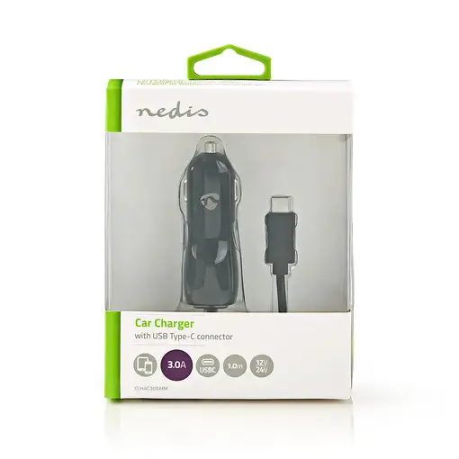 Nedis CCHAC300ABK cargador de dispositivo móvil Universal Negro CC Auto