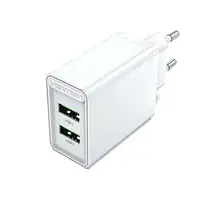 Vention Cargador de Pared FBAW0-EU/ 2xUSB/ 18W/ Blanco