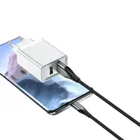 Vention Cargador de Pared FBAW0-EU/ 2xUSB/ 18W/ Blanco