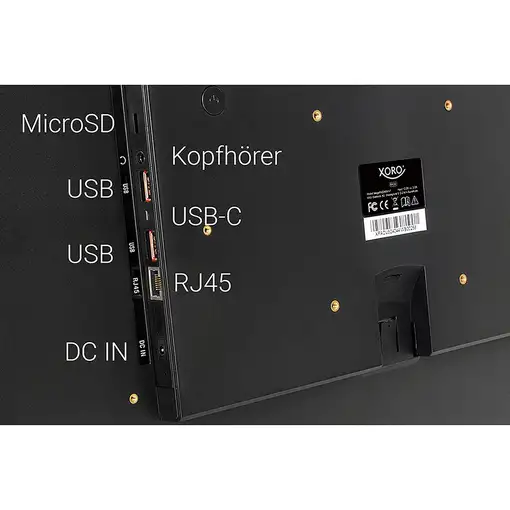 Xoro MegaPAD 2404 V7 64 GB 61 cm (24") 4 GB Wi-Fi 6 (802.11ax) Android 13 Negro
