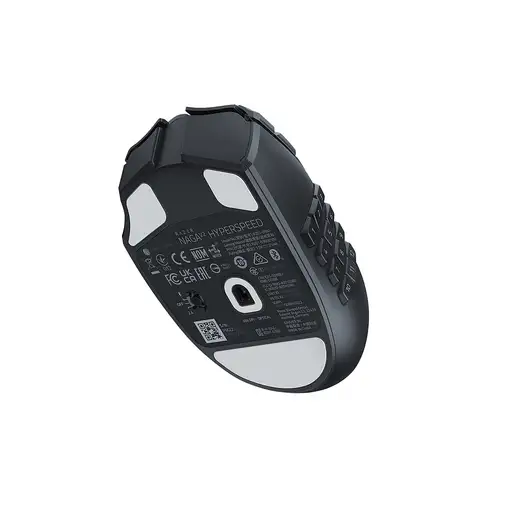 Razer Naga V2 HyperSpeed ratón Juego mano derecha RF Wireless + Bluetooth Óptico 3