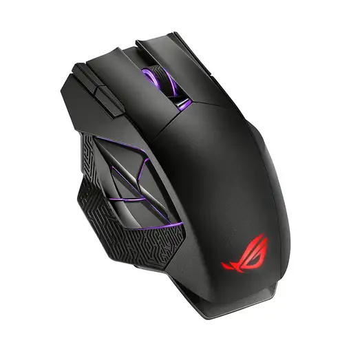 ASUS ROG Spatha X ratón Juego mano derecha RF Wireless + USB Type-C Óptico 19000 D