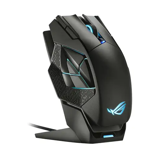 ASUS ROG Spatha X ratón Juego mano derecha RF Wireless + USB Type-C Óptico 19000 D