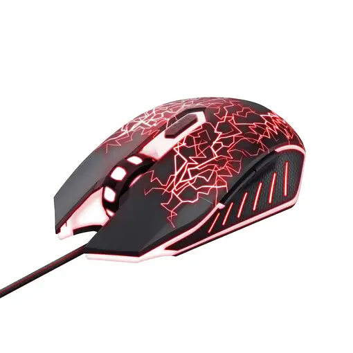 Trust GXT 105X Izza ratón Juego Ambidextro USB tipo A Óptico 4000 DPI