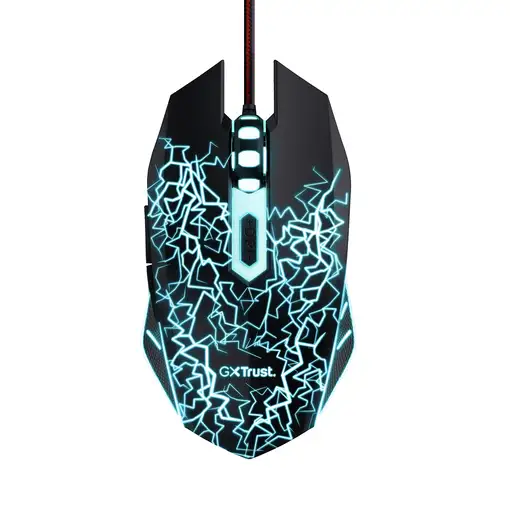 Trust GXT 105X Izza ratón Juego Ambidextro USB tipo A Óptico 4000 DPI