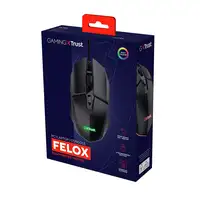 Trust GXT 109 Felox ratón Juego mano derecha USB tipo A Óptico 6400 DPI