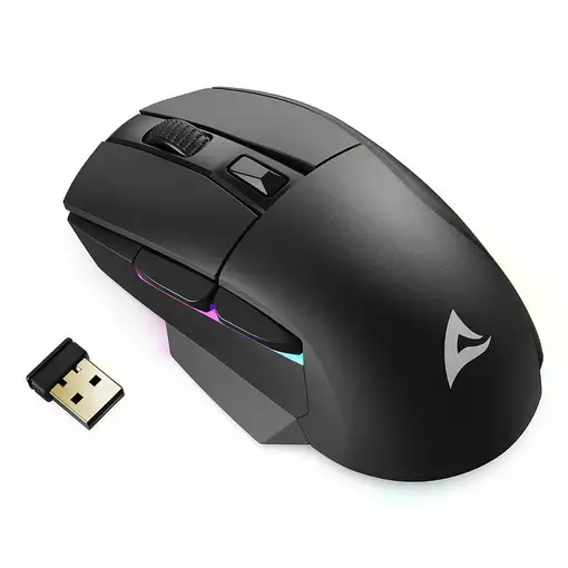 Sharkoon SGM50W ratón Juego mano derecha RF Wireless + USB Type-A Óptico 6400 DPI