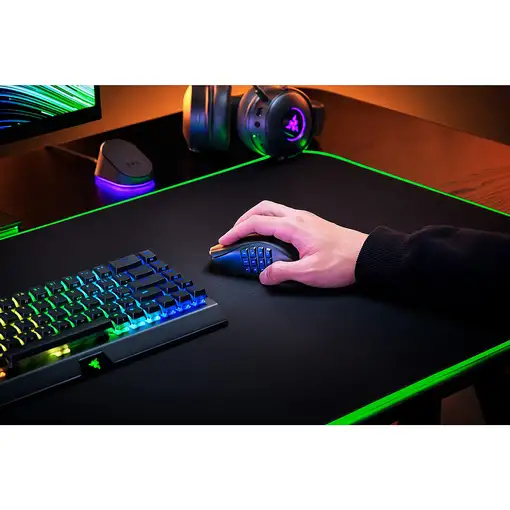 Razer Naga V2 Pro ratón Juego mano derecha RF Wireless + Bluetooth + USB Type-C Óp