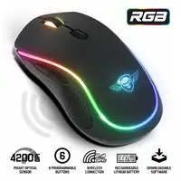 Spirit of Gamer PRO-M9 ratón Juego Ambidextro RF inalámbrico Óptico 4200 DPI