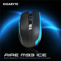 GIGABYTE AIRE M93 ICE ratón Juego mano derecha RF inalámbrico Laser 2000 DPI