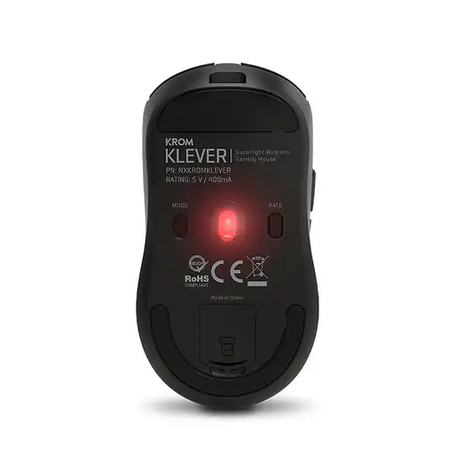 Krom Klever ratón Juego mano derecha RF inalámbrico Óptico 10000 DPI