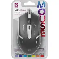 Defender HIT MB-601 ratón Juego Ambidextro USB tipo A Óptico 1200 DPI