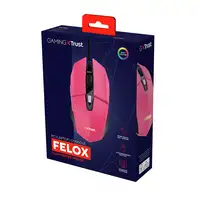 Trust GXT 109P FELOX ratón Juego Ambidextro USB tipo A 6400 DPI