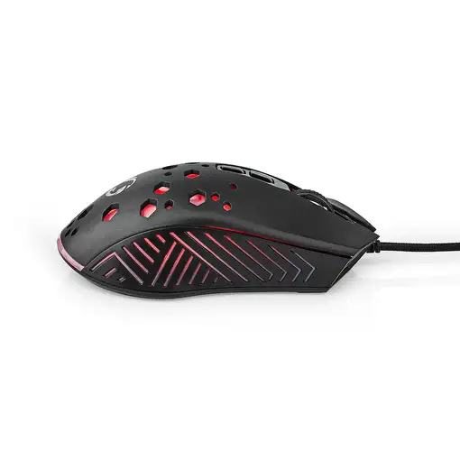 Nedis GMWD410BK ratón Juego mano derecha USB tipo A Óptico 7200 DPI