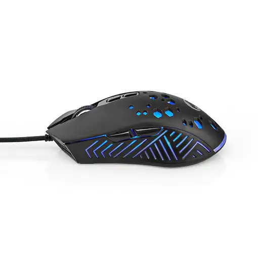 Nedis GMWD410BK ratón Juego mano derecha USB tipo A Óptico 7200 DPI