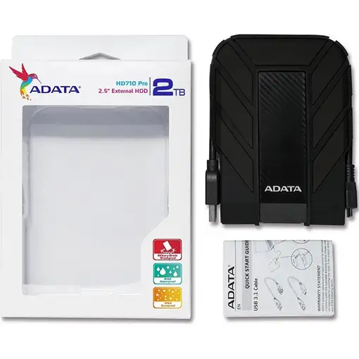 ADATA HD710 Pro disco duro externo 2 TB 2.5'' USB 3.2 Gen 1 (3.1 Gen 1) Negro