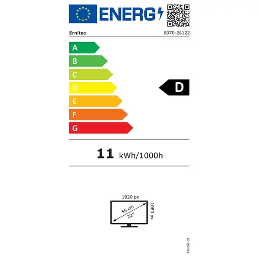 Ernitec 0070-24222-AC pantalla para PC 55,9 cm (22") 1920 x 1080 Pixeles Full HD L